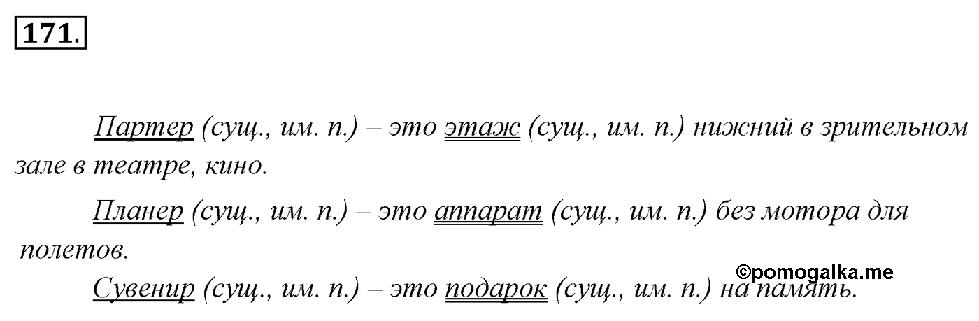 Упражнение 171, ГДЗ по русскому за 5 класс к учебнику Ладыженской, Баранова — решение 2