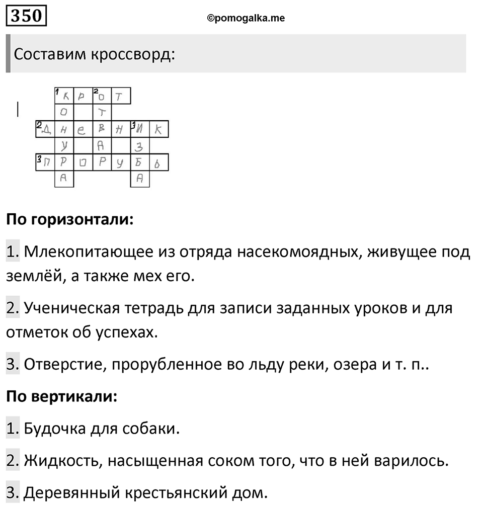 Упражнение 350, ГДЗ по русскому за 5 класс к учебнику Ладыженской, Баранова — решение 1