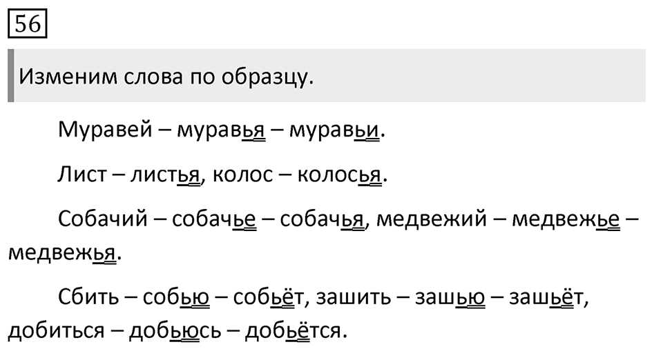 Упражнение 56, ГДЗ по русскому за 5 класс к учебнику Ладыженской, Баранова — решение 1