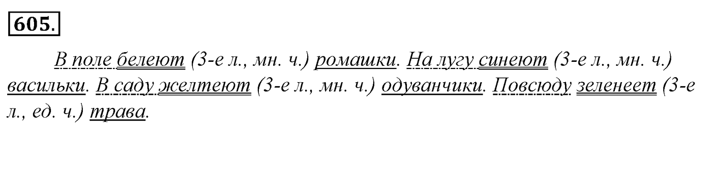 Упражнение 605, ГДЗ по русскому за 5 класс к учебнику Ладыженской, Баранова — решение 3