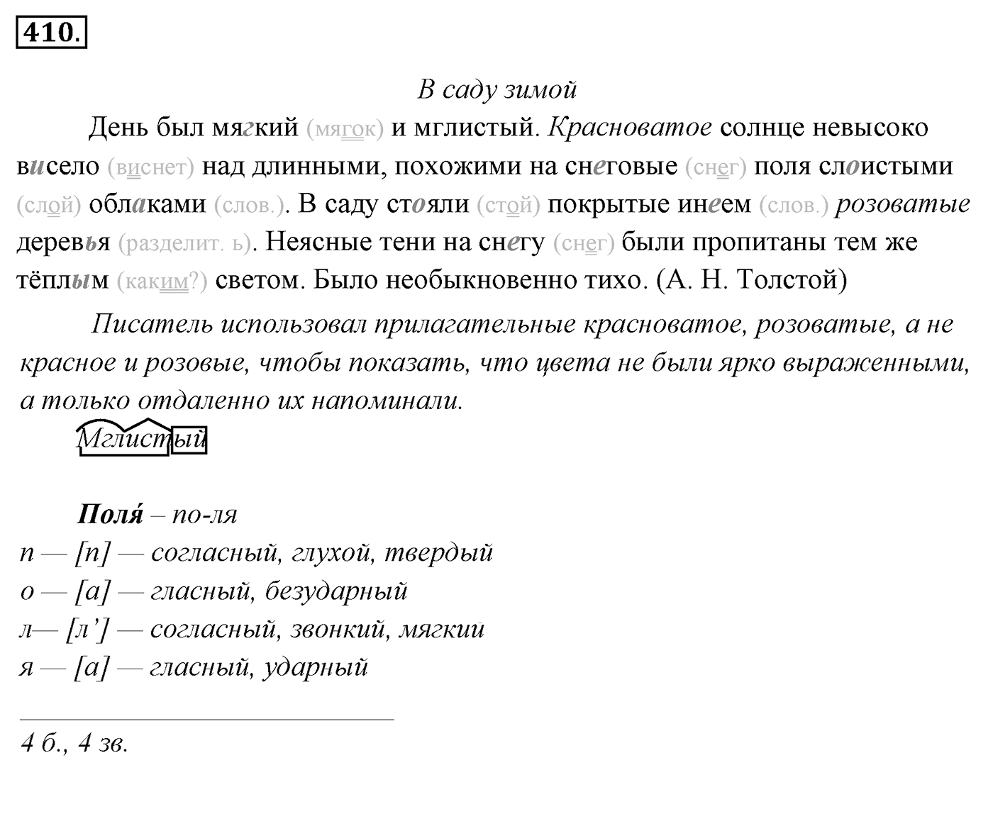 Упражнение 410, ГДЗ по русскому за 5 класс к учебнику Ладыженской, Баранова — решение 2