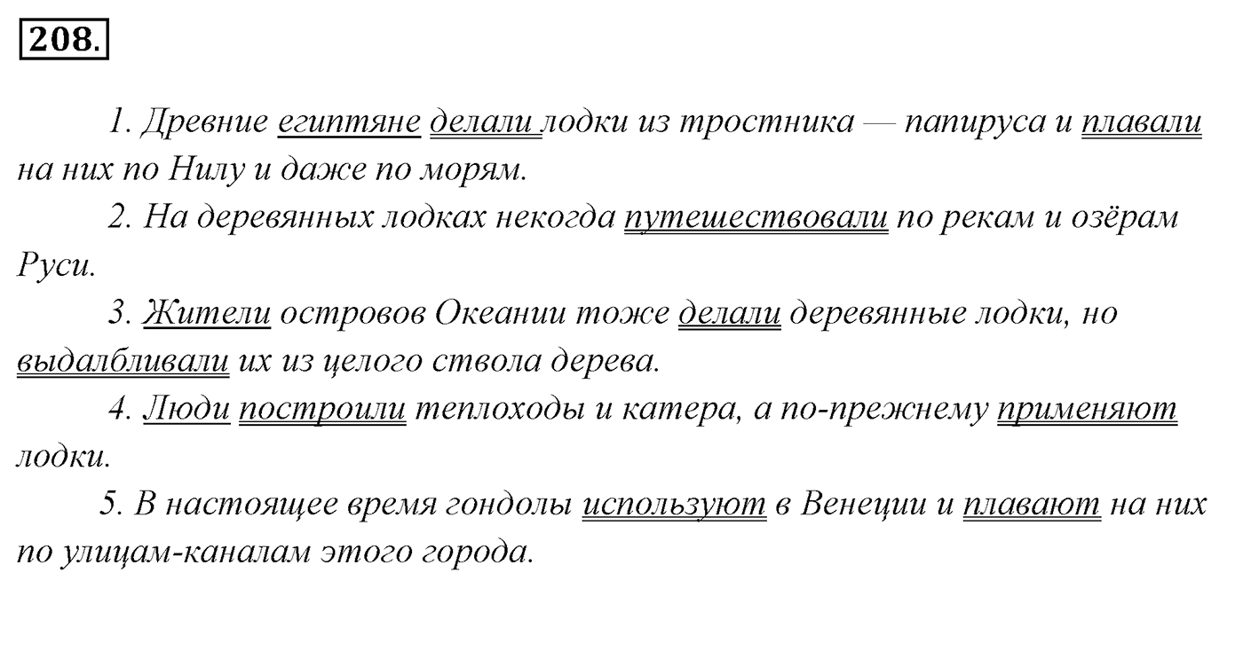 Упражнение 208, ГДЗ по русскому за 5 класс к учебнику Ладыженской, Баранова — решение 2