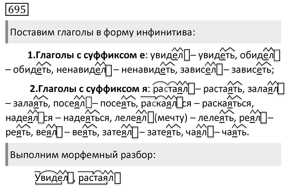 Упражнение 695, ГДЗ по русскому за 5 класс к учебнику Ладыженской, Баранова — решение 1