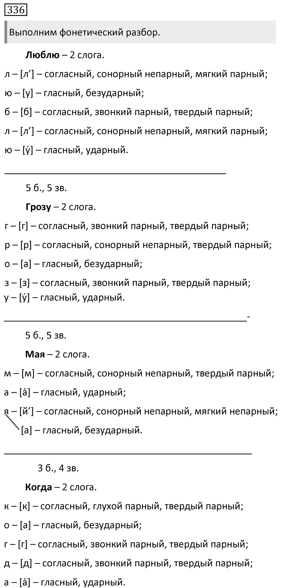 Упражнение 336, ГДЗ по русскому за 5 класс к учебнику Ладыженской, Баранова — решение 1