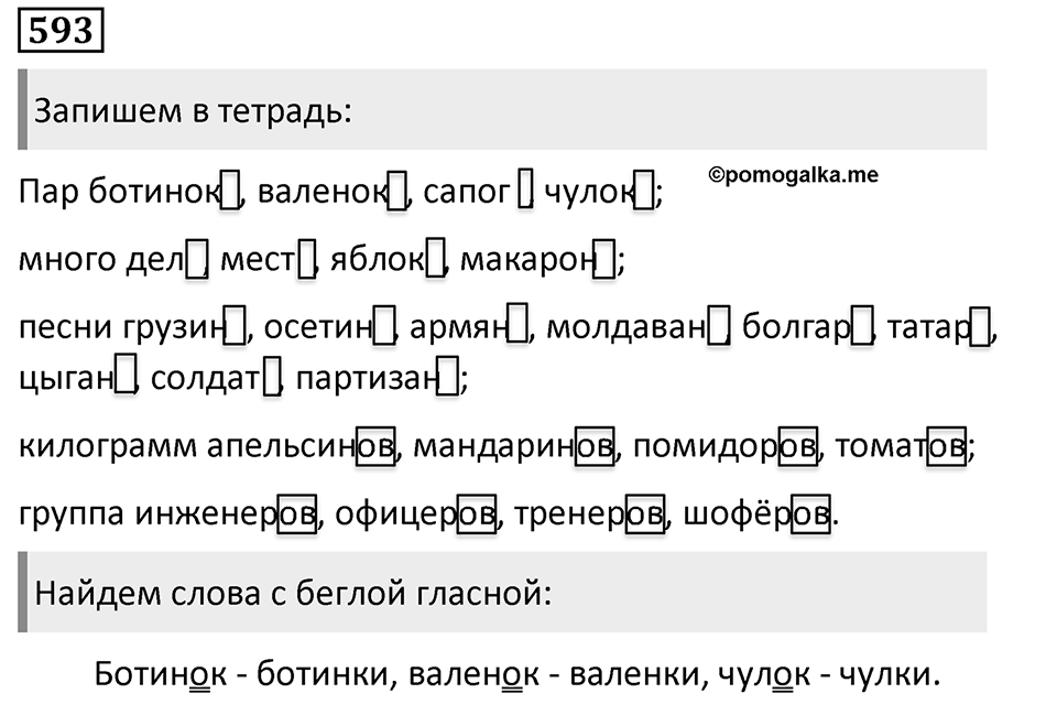 Упражнение 593, ГДЗ по русскому за 5 класс к учебнику Ладыженской, Баранова — решение 1