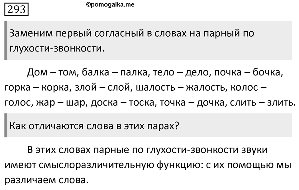Упражнение 293, ГДЗ по русскому за 5 класс к учебнику Ладыженской, Баранова — решение 1