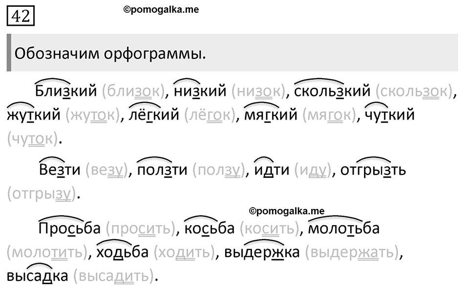 Упражнение 42, ГДЗ по русскому за 5 класс к учебнику Ладыженской, Баранова — решение 1