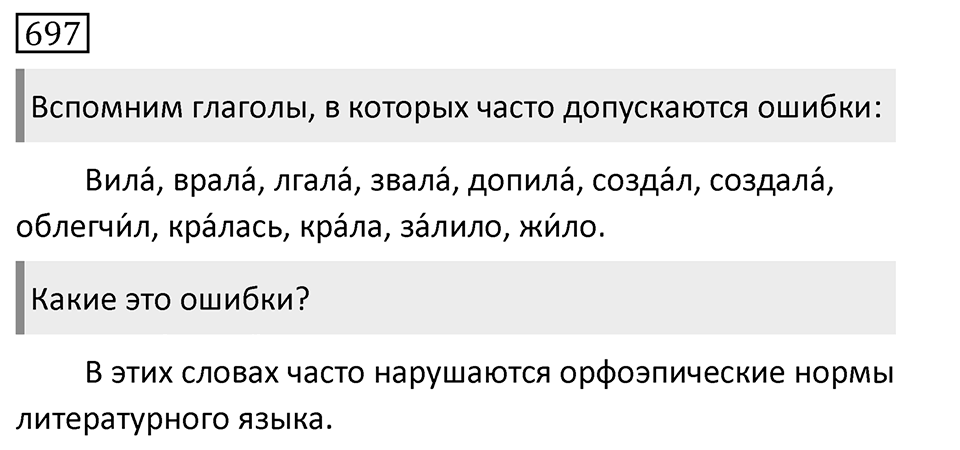 Упражнение 697, ГДЗ по русскому за 5 класс к учебнику Ладыженской, Баранова — решение 1
