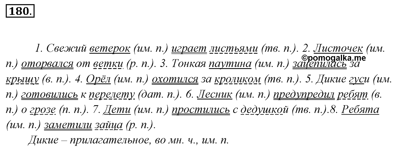 Упражнение 180, ГДЗ по русскому за 5 класс к учебнику Ладыженской, Баранова — решение 2
