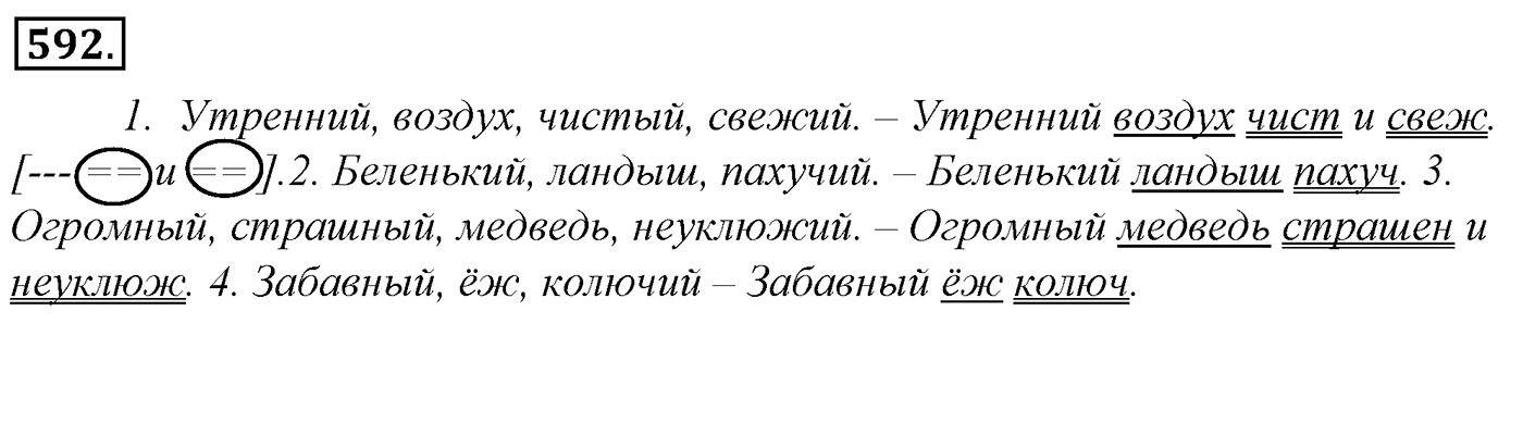 Упражнение 592, ГДЗ по русскому за 5 класс к учебнику Ладыженской, Баранова — решение 2
