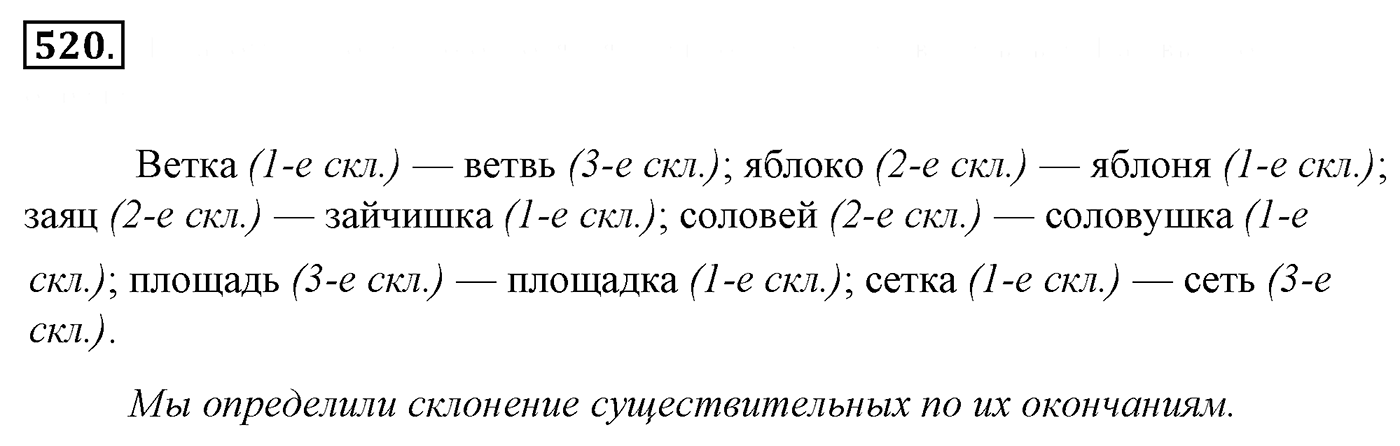 Упражнение 520, ГДЗ по русскому за 5 класс к учебнику Ладыженской, Баранова — решение 2