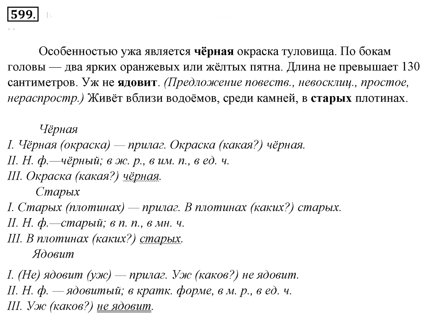 Упражнение 599, ГДЗ по русскому за 5 класс к учебнику Ладыженской, Баранова — решение 2