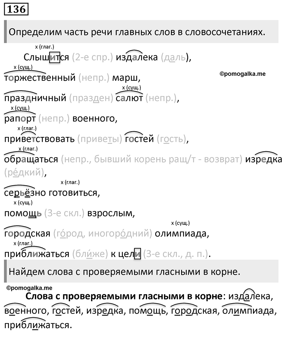 Упражнение 136, ГДЗ по русскому за 5 класс к учебнику Ладыженской, Баранова — решение 1