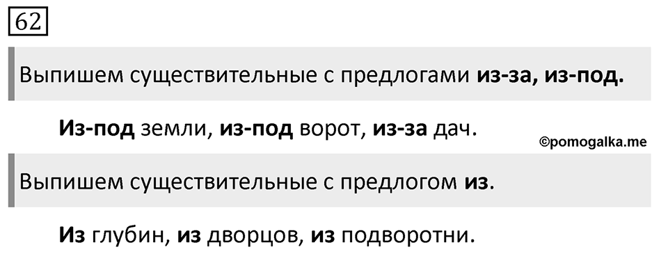 Упражнение 62, ГДЗ по русскому за 5 класс к учебнику Ладыженской, Баранова — решение 1