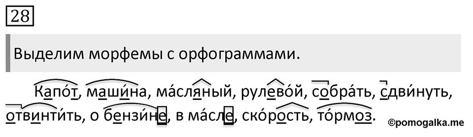 Упражнение 28, ГДЗ по русскому за 5 класс к учебнику Ладыженской, Баранова — решение 1