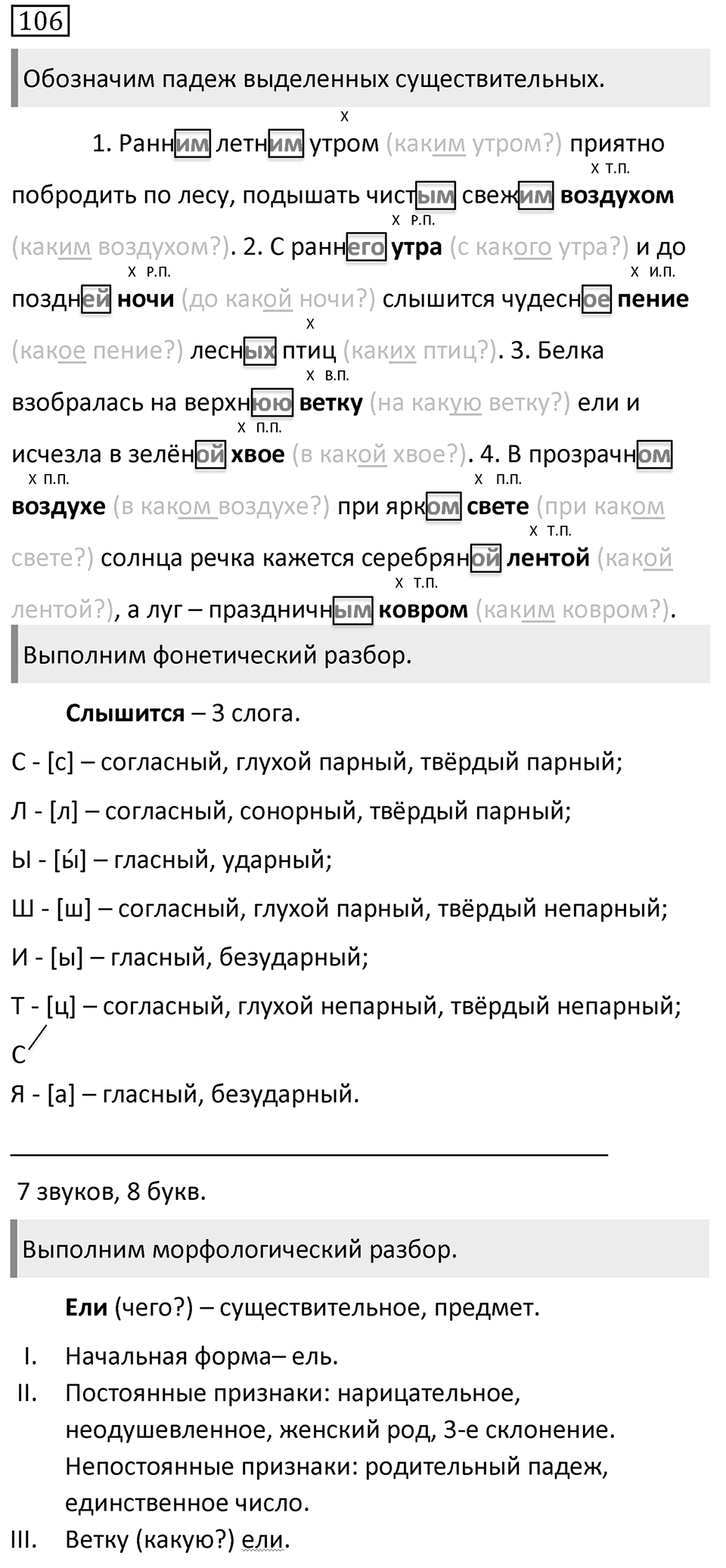 Упражнение 106, ГДЗ по русскому за 5 класс к учебнику Ладыженской, Баранова — решение 1
