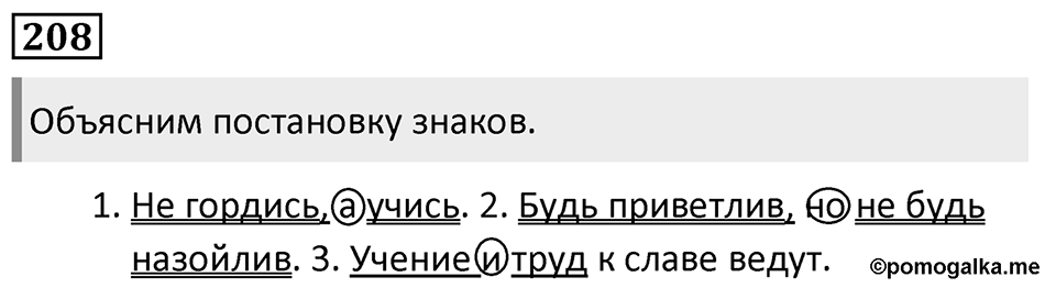 Упражнение 208, ГДЗ по русскому за 5 класс к учебнику Ладыженской, Баранова — решение 1