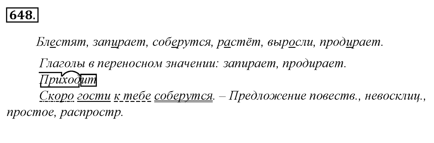 Упражнение 648, ГДЗ по русскому за 5 класс к учебнику Ладыженской, Баранова — решение 2