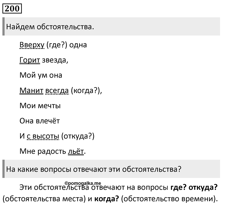 Упражнение 200, ГДЗ по русскому за 5 класс к учебнику Ладыженской, Баранова — решение 1