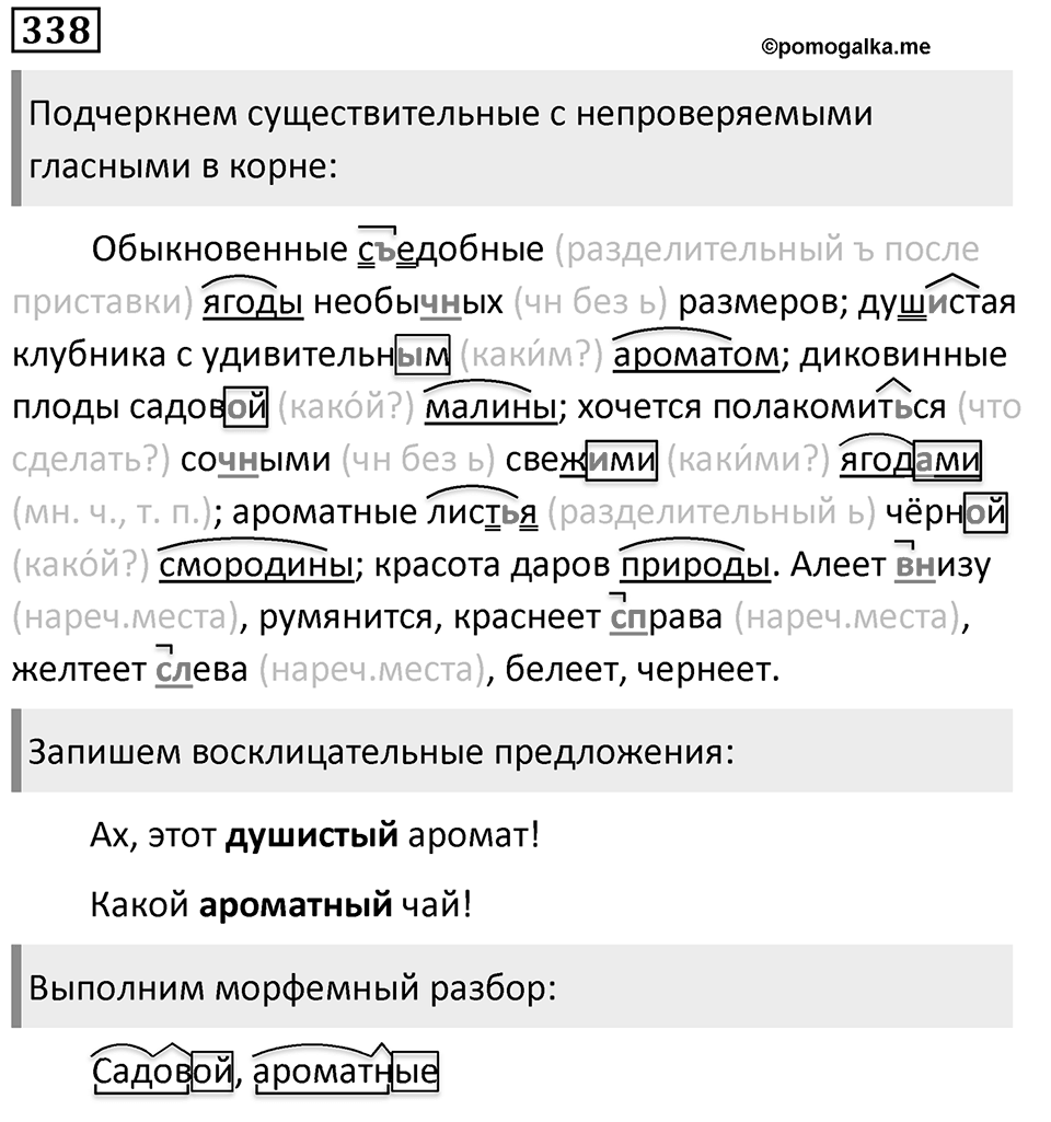 Упражнение 338, ГДЗ по русскому за 5 класс к учебнику Ладыженской, Баранова — решение 1