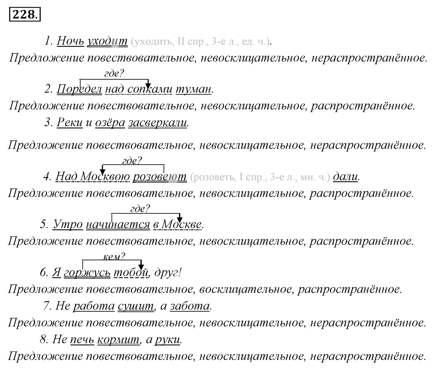 Упражнение 228, ГДЗ по русскому за 5 класс к учебнику Ладыженской, Баранова — решение 2
