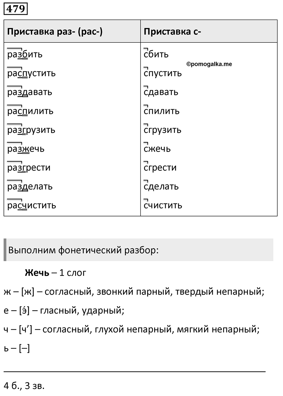 Упражнение 479, ГДЗ по русскому за 5 класс к учебнику Ладыженской, Баранова — решение 1