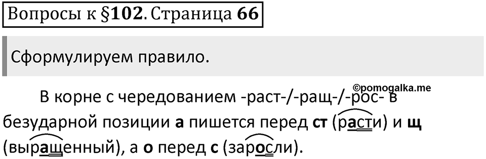 Часть 2 страница 66 Вопросы к §102 — решение 1