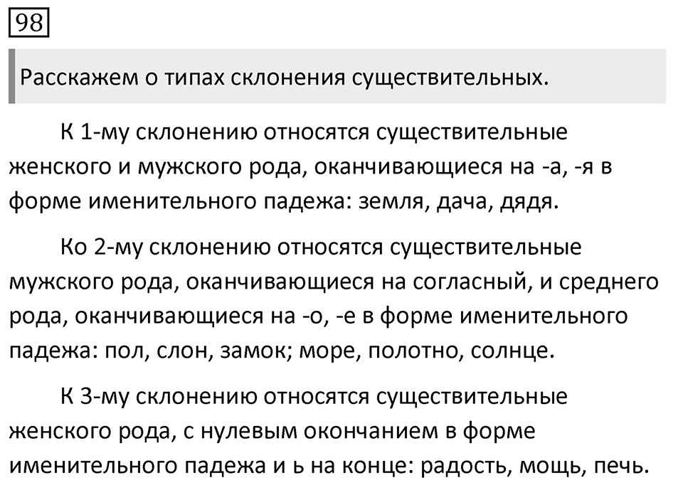 Упражнение 98, ГДЗ по русскому за 5 класс к учебнику Ладыженской, Баранова — решение 1