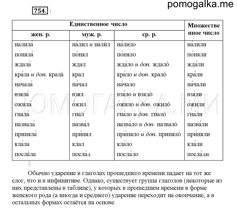 Часть 2. Упражнение 754 — решение 1
