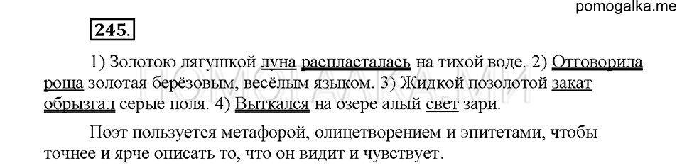 Часть 1. Упражнение 245 — решение 1