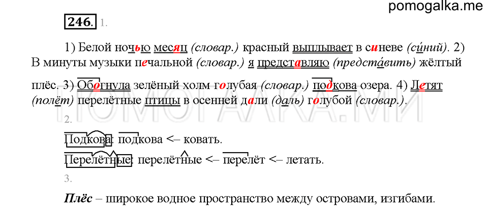 Часть 1. Упражнение 246 — решение 1