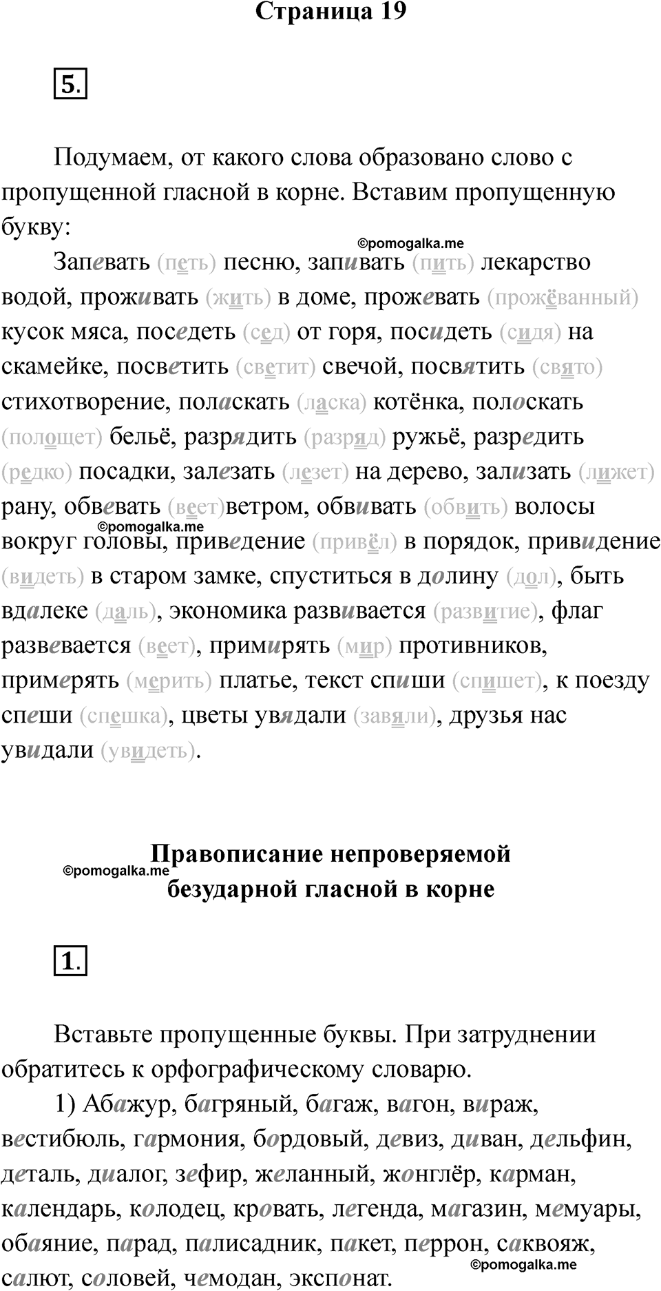 Страница 19 — решение 1