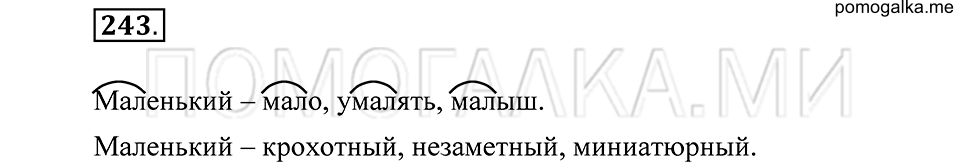 Упражнение 243 — решение 2