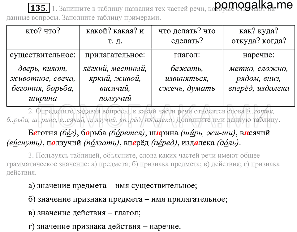 Упражнение 135 — решение 2