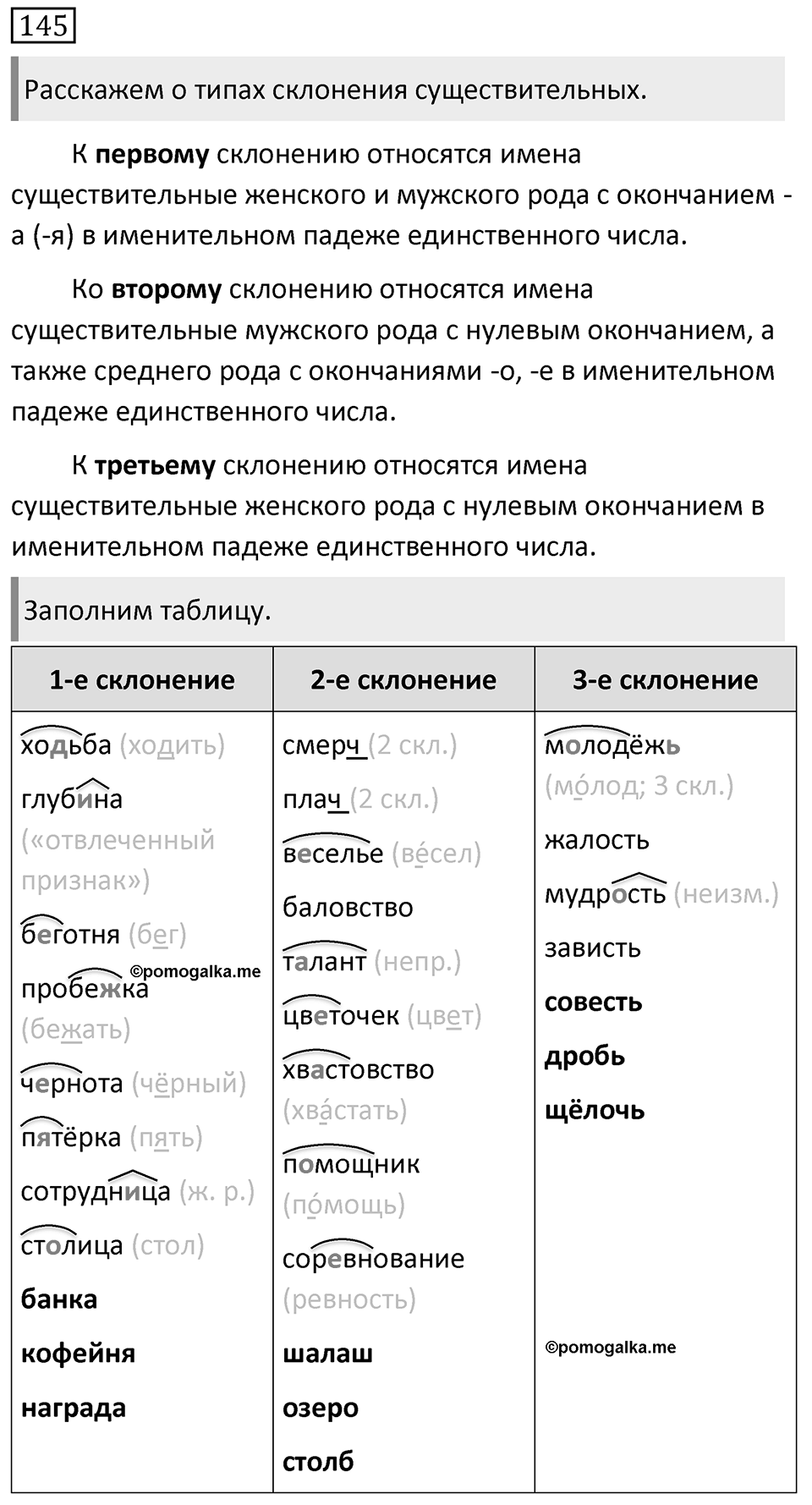 Упражнение 145 — решение 1