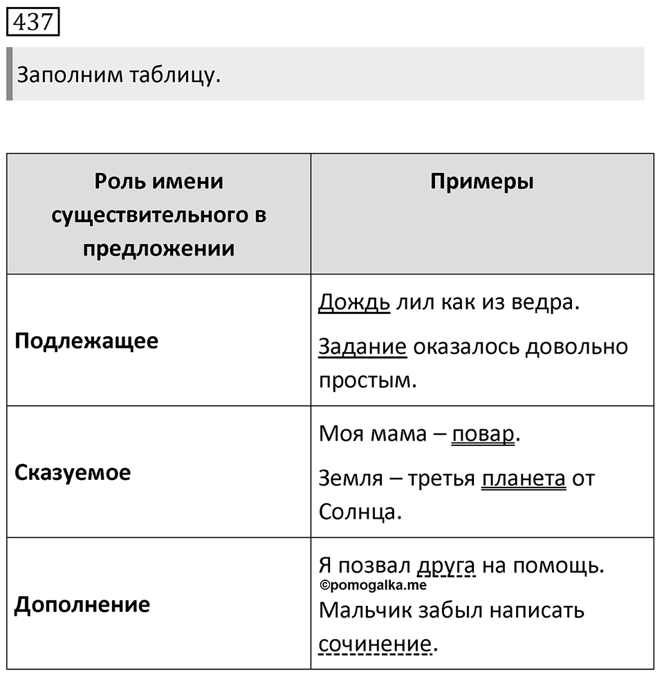 Упражнение 437 — решение 1