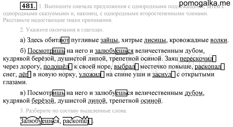 Упражнение 481 — решение 2