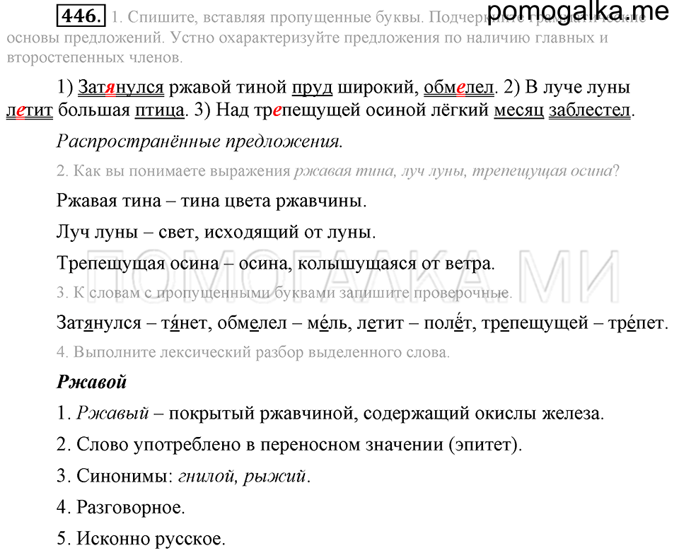 Упражнение 446 — решение 2