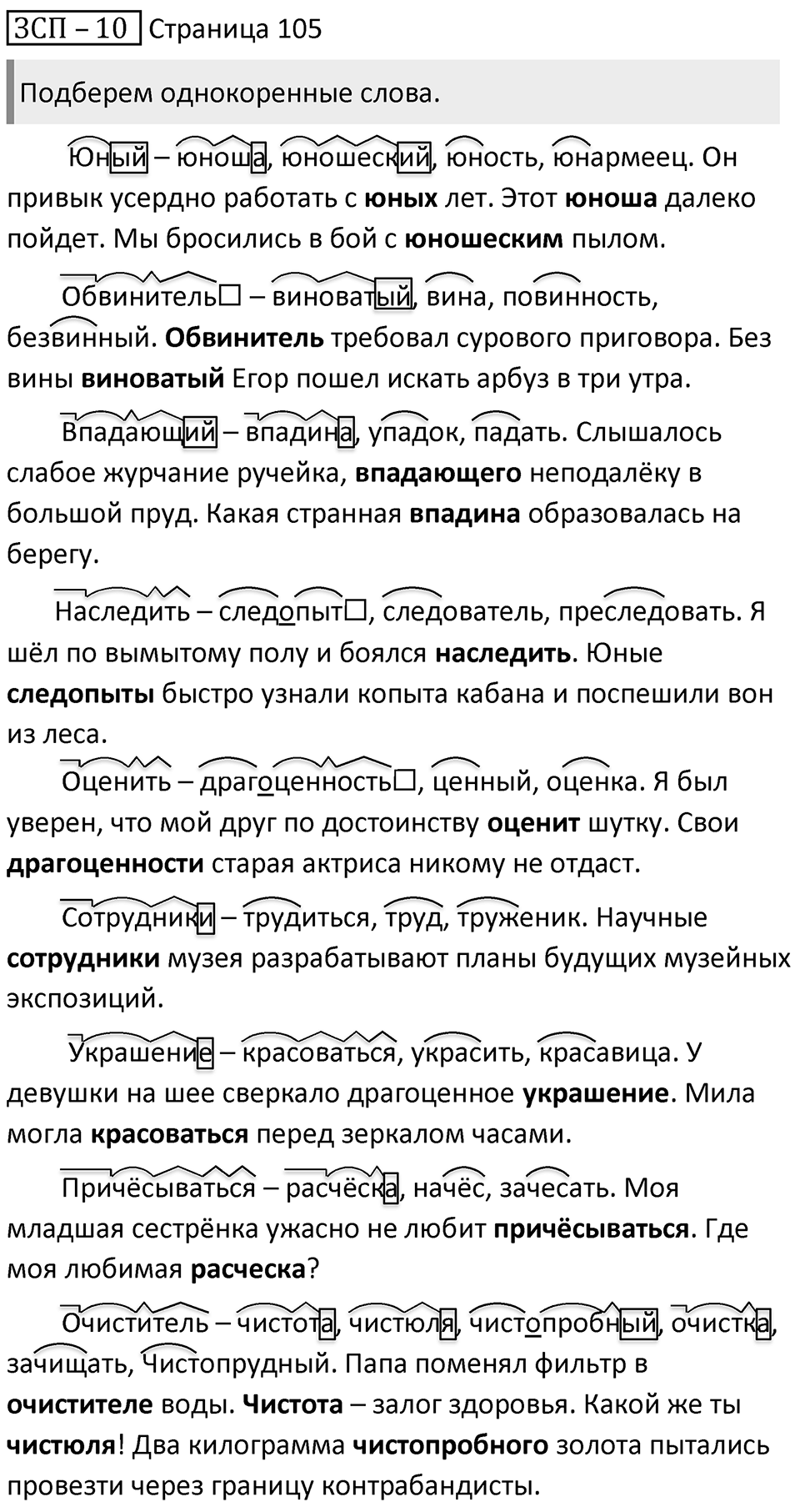 Страница 105 ЗСП-10 — решение 1