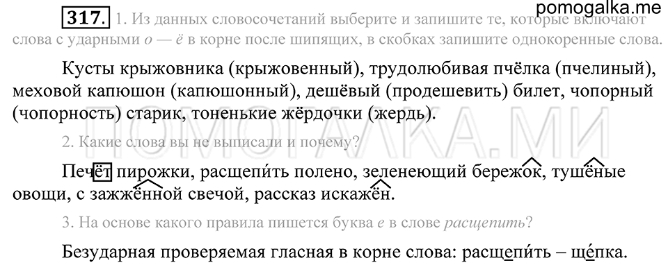 Упражнение 317 — решение 1