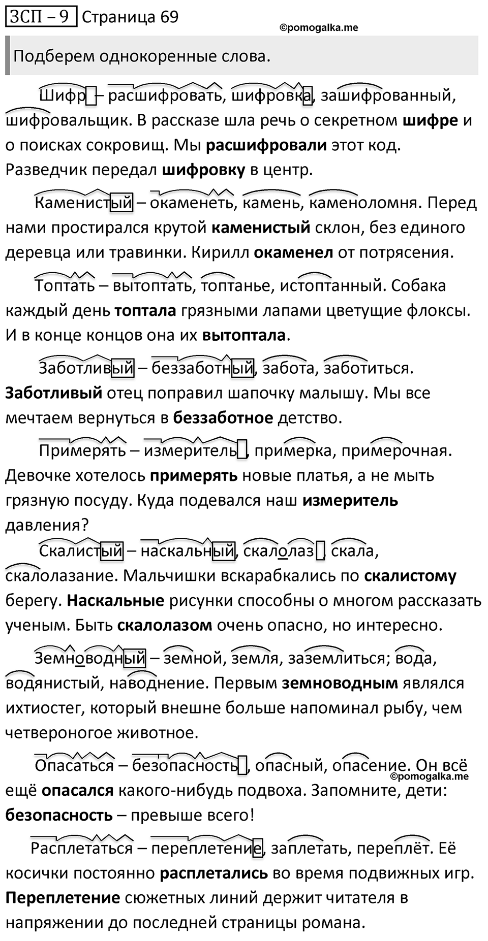 Страница 69 ЗСП-9 — решение 1