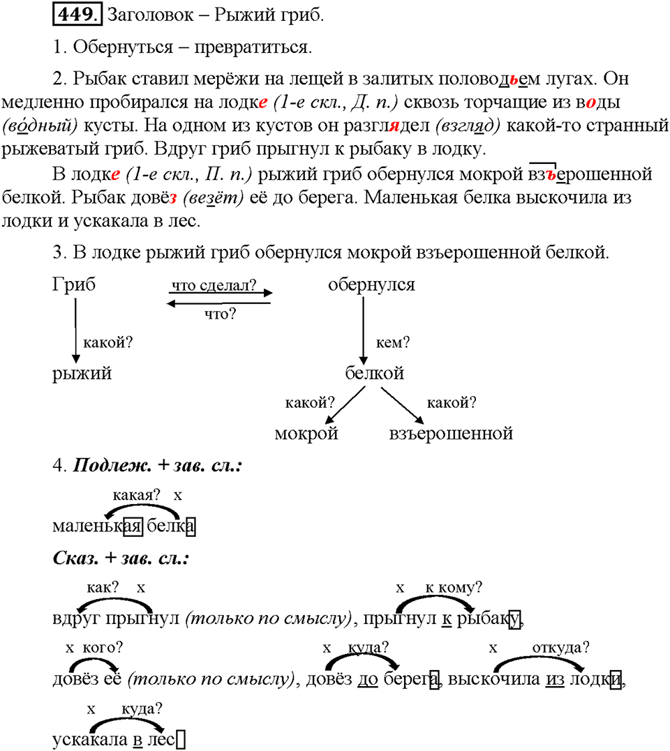 Часть 2. Упражнение 449 — решение 1