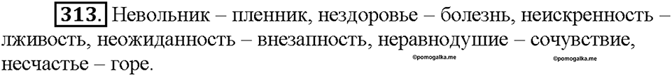 Часть 2. Упражнение 313 — решение 1