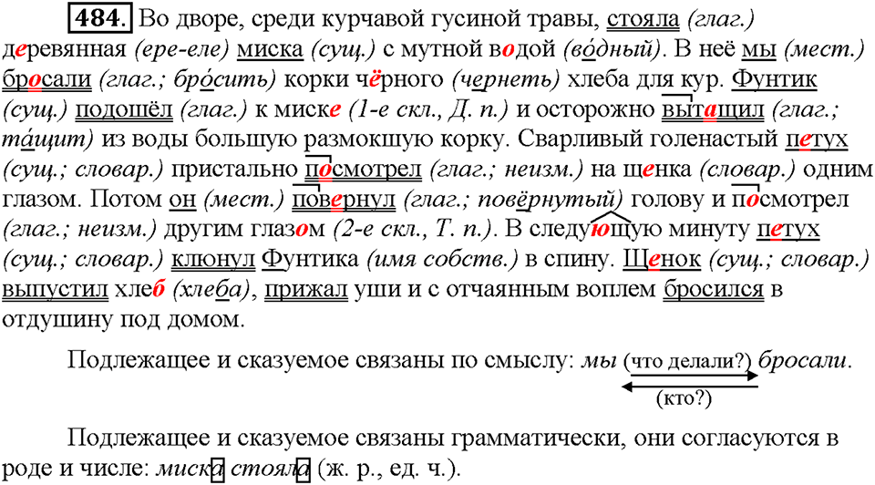 Часть 2. Упражнение 484 — решение 1