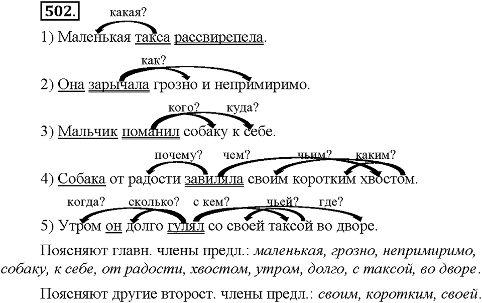 Часть 2. Упражнение 502 — решение 1