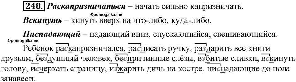 Часть 1. Упражнение 248 — решение 1