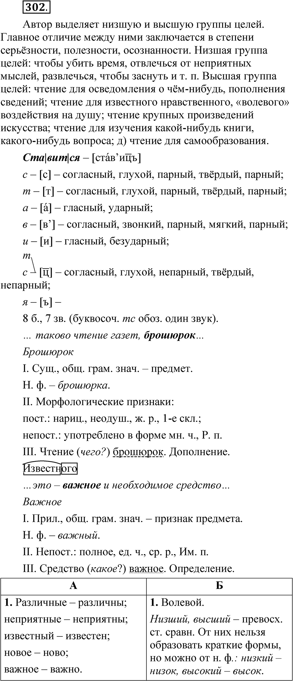 Часть 2 упражнение 302 — решение 1