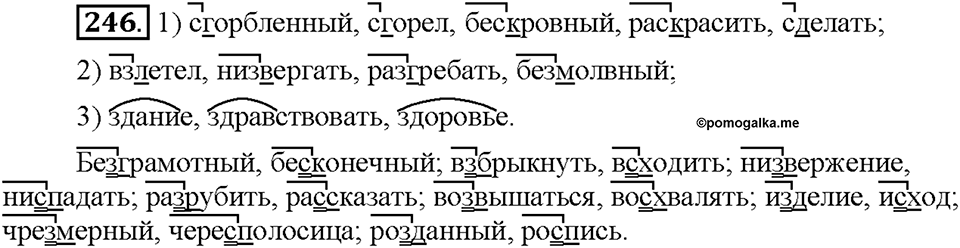 Часть 1. Упражнение 246 — решение 1