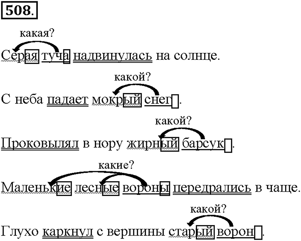 Часть 2. Упражнение 508 — решение 1