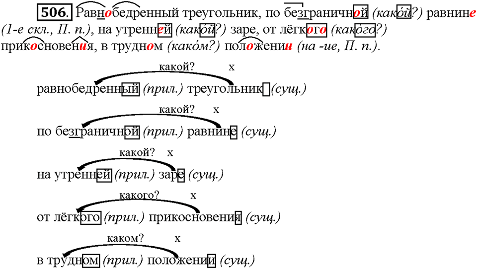 Часть 2. Упражнение 506 — решение 1